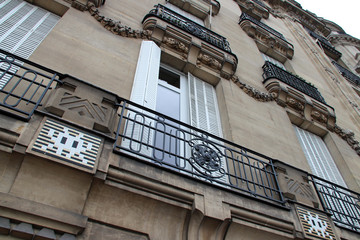 flat building in paris (france)