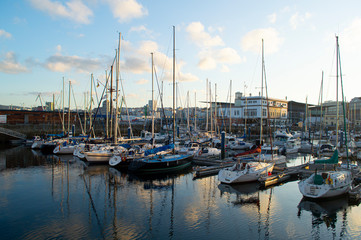 Fototapeta na wymiar Puerto Deportivo de A Coruña / A Coruña Marina. Galicia. España