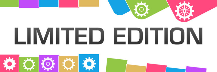 Limited Edition Colorful Random Shapes Gears 