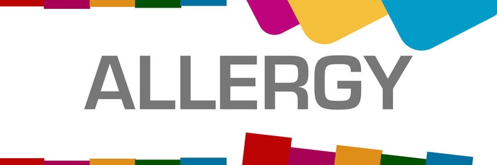 Allergy Colorful Rounded Squares Horizontal 
