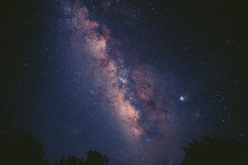 The milky way and stars at night