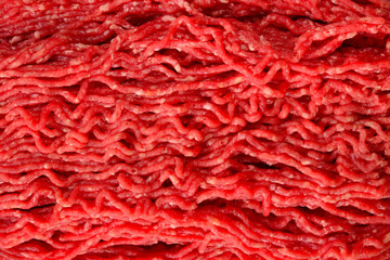 Chopped meat  isolated on white background.