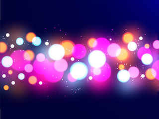 Shiny multicolor bokeh abstract background.