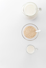 Sesame seeds milk.