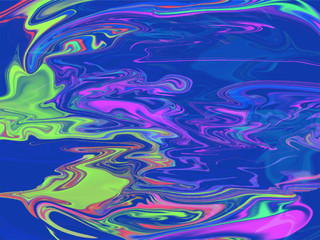 Fototapeta na wymiar Colorful liquid flow or fluid art abstract background.