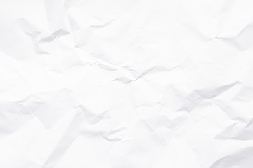 Clean white paper, wrinkled, abstract background.