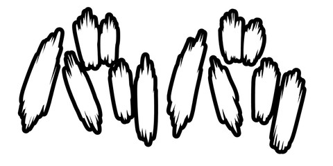 オノマトペ 擬音 漫画 漫符 迫力 効果音 バリバリ 感電 電撃 せんべい 食べる 音