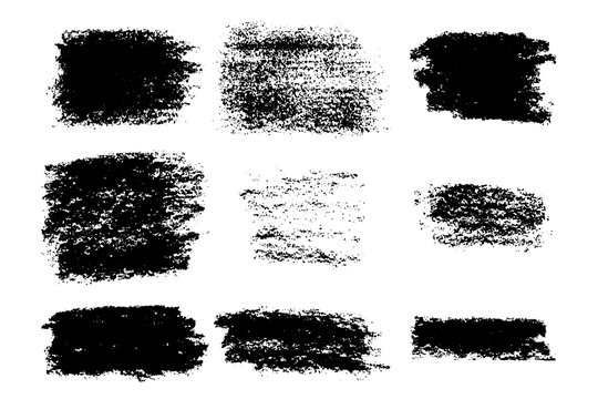 Grunge textures. Set of hand drawn backgrounds, brush strokes, grungy textures.