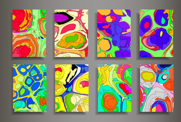 Modern design A4.Abstract bright texture of colored bright liquid paints.Splash  trends paints.Used design presentations, print,flyer,business cards,invitations, calendars,sites, packaging,cover.