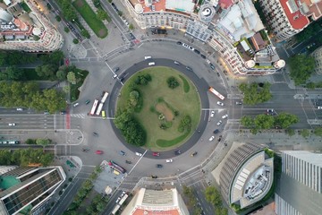 Barcelone, Avenue Diagonal, Place Francesc Macia