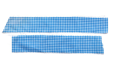 Two pieces of rag, flap Cloth isolated on white Background