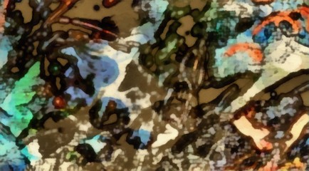 Creative painting pictorial art. Colorful wallpaper in modern style. Abstract texture background. Digital artwork for graphic design or pints on canvas. Stock. Can be used as conceptual pattern.