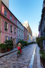 famous colored street in Paris