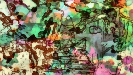 Creative painting pictorial art. Colorful wallpaper in modern style. Abstract texture background. Digital artwork for graphic design or pints on canvas. Stock. Can be used as conceptual pattern.