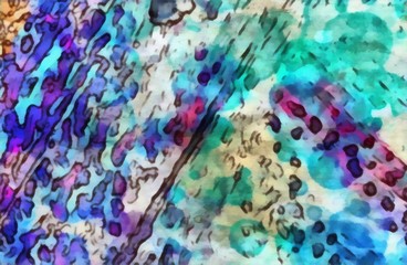 Creative painting pictorial art. Colorful wallpaper in modern style. Abstract texture background. Digital artwork for graphic design or pints on canvas. Stock. Can be used as conceptual pattern.