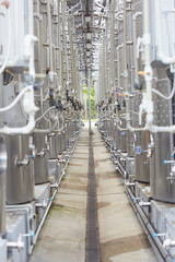 wine factory pipe barrels