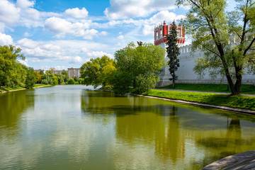  View from the bridge between Big and Small Novodevichy ponds