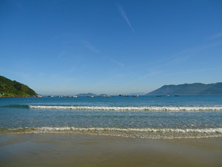 Fototapeta na wymiar Florianópolis' beach, Santa Catarina, Brazil