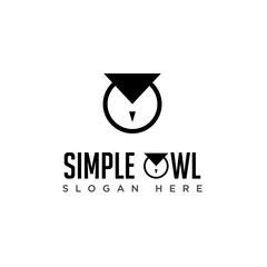 Simple and Fun Owl Logo Vector