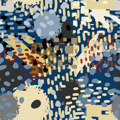 Abstract art seamless pattern
