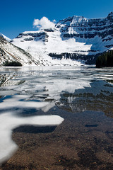 Ice on Mountain Lake