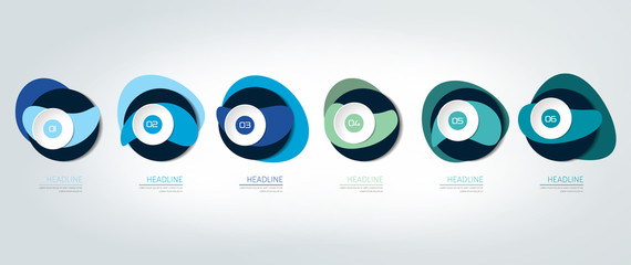 Infographic timeline report, template, chart, scheme. Vector.