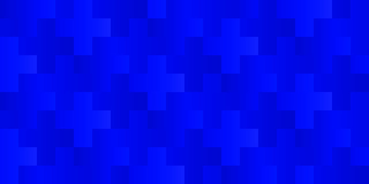 vector seamless cross or plus pattern with blue (changeable) background color for the crosses