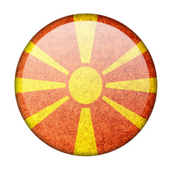 Obraz premium Macedonia button flag