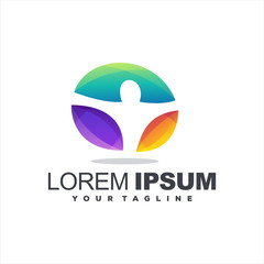 awesome gradient abstract logo design