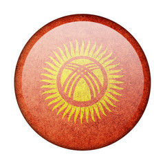 Kyrgyzstan button flag - 287579366