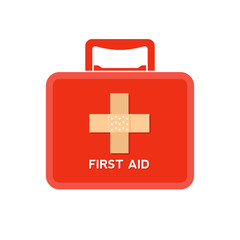 Obraz premium Red Box First Aid Kit