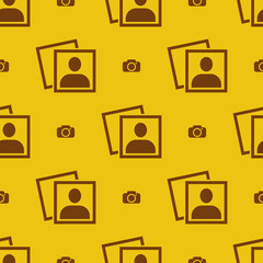 Photo frame icon pattern