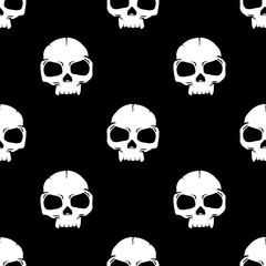 Cartoon skull pattern
