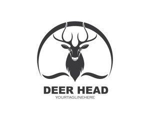Deer ilustration logo vector