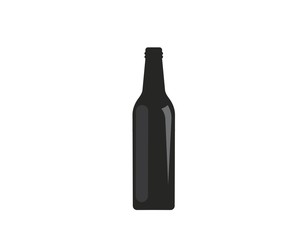 wine bottle  logo icon vector illustration design