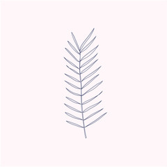 handdrawn leaf illustration