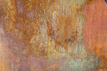 Old Weathered Rusty Corrugated Metal Texture
