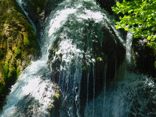 waterfall in deep forest