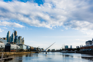 Puente de la mujer en Buenos Aires