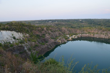 Fototapeta na wymiar Mygeja: view of the canyon with lake