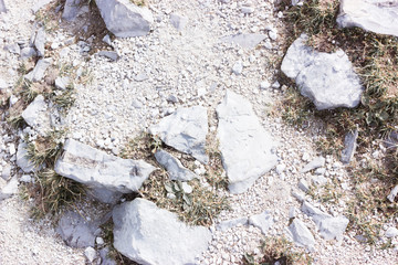Grey mountain stones texture. Nature material background