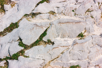 Grey mountain stones texture. Nature material background