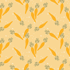 Cute carrot seamless pattern