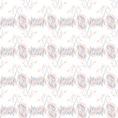 Fototapeta premium lotus flower seamless pattern trendy style with texture tablet painting Surface pattern design