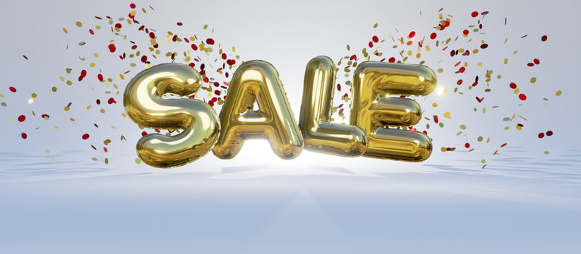 Sale Mylar Balloon Promotional Banner