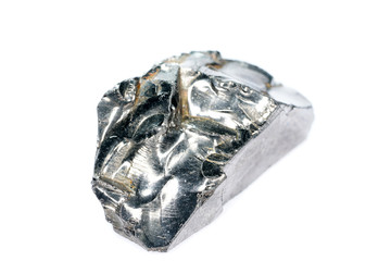 A black rock also called healing stone shungite