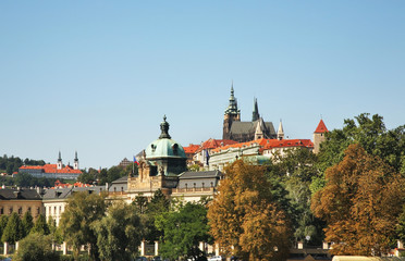 Obraz premium Straka Academy and Hradcany in Prague. Czech Republic