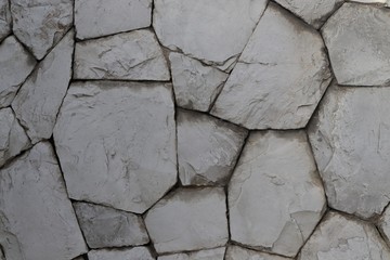pattern gray color real stone wall texture background