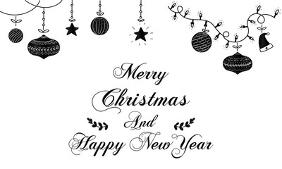 christmas greeting card elements