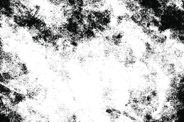 Aged wall texture. Grainy messy overlay of empty, aging, scratched wall. Grunge rough dirty background. Vector Illustration. Black isolated on white background. EPS10.